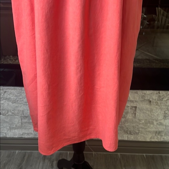 Briggs New York Coral linene blend sheath Dress size Large - Picture 5 of 10